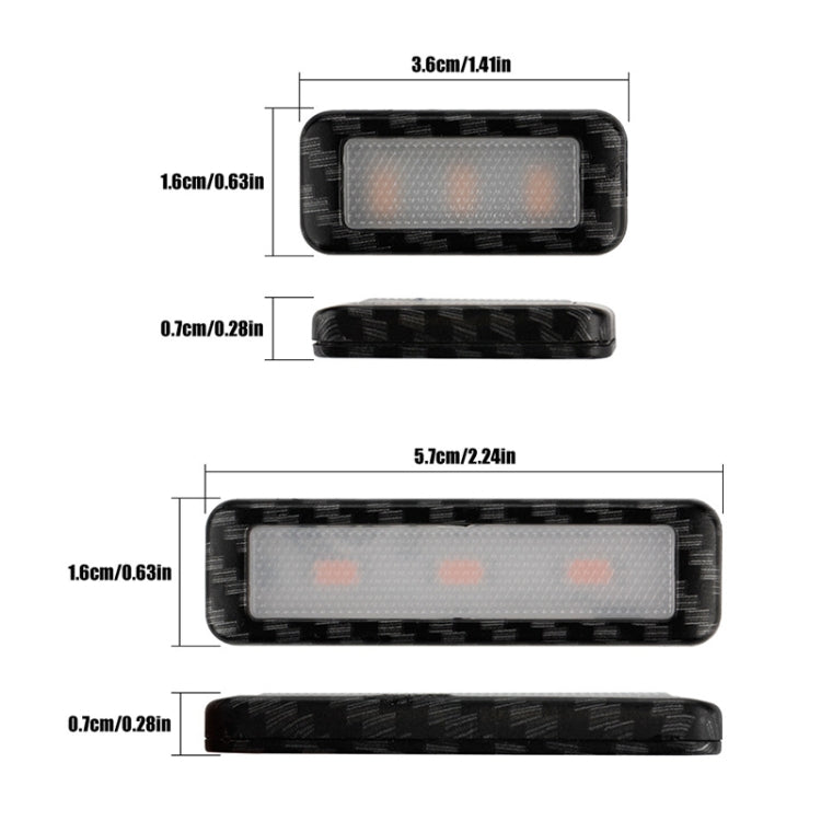 Car 4 in 1 LED Ambient Light Door Decorative Light (Red Light)