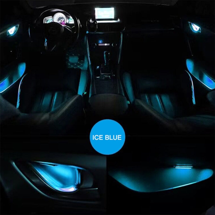 Car 4 in 1 LED Ambient Light Door Decorative Light (White Light)