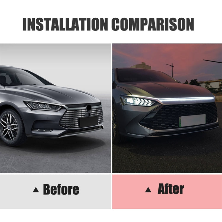 2m Car Daytime Running Super Bright Decorative LED Atmosphere Light (White Light)