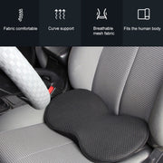 Car mini Seat Cushion Breathable Lumbar Seat Mat (Beige)