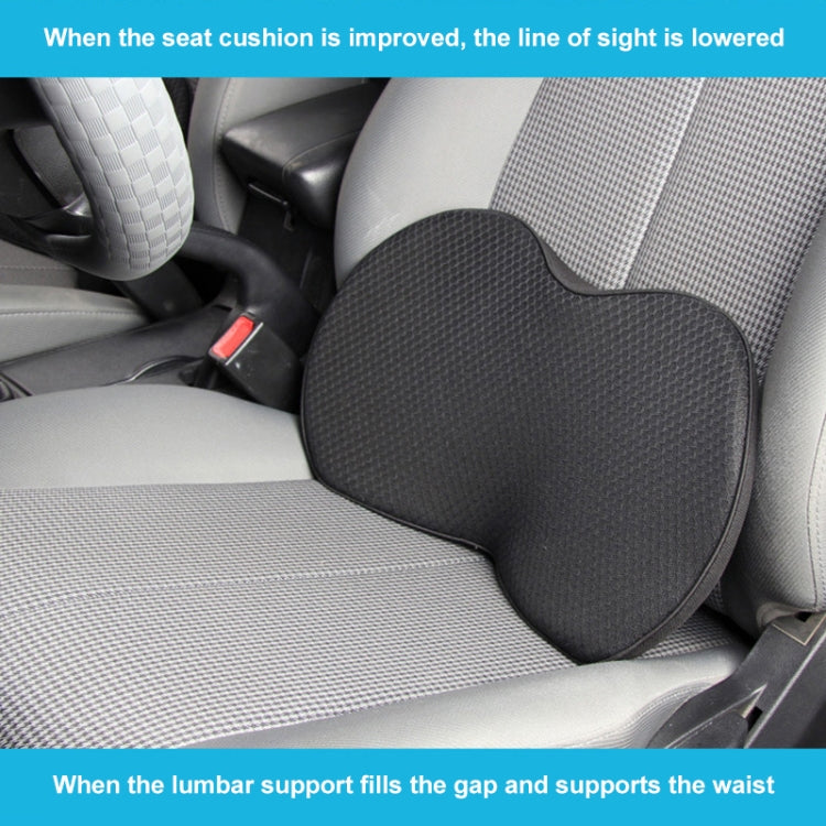 Car mini Seat Cushion Breathable Lumbar Seat Mat (Brown)
