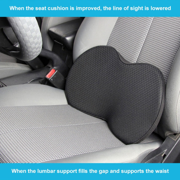 Car mini Seat Cushion Breathable Lumbar Seat Mat (Brown)