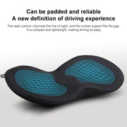 Car mini Seat Cushion Breathable Lumbar Seat Mat (Black)