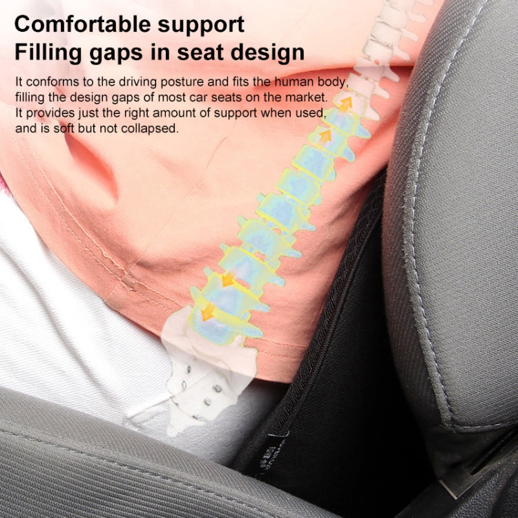 Car mini Seat Cushion Breathable Lumbar Seat Mat (Brown)