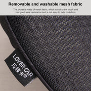 Car mini Seat Cushion Breathable Lumbar Seat Mat (Brown)
