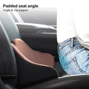 Car Memory Foam Breathable Lumbar Cushion (Red)