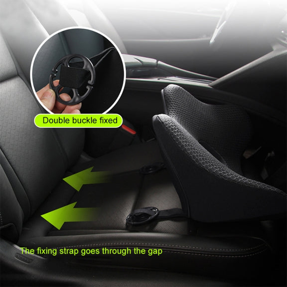 Car Memory Foam Breathable Lumbar Cushion (Red)