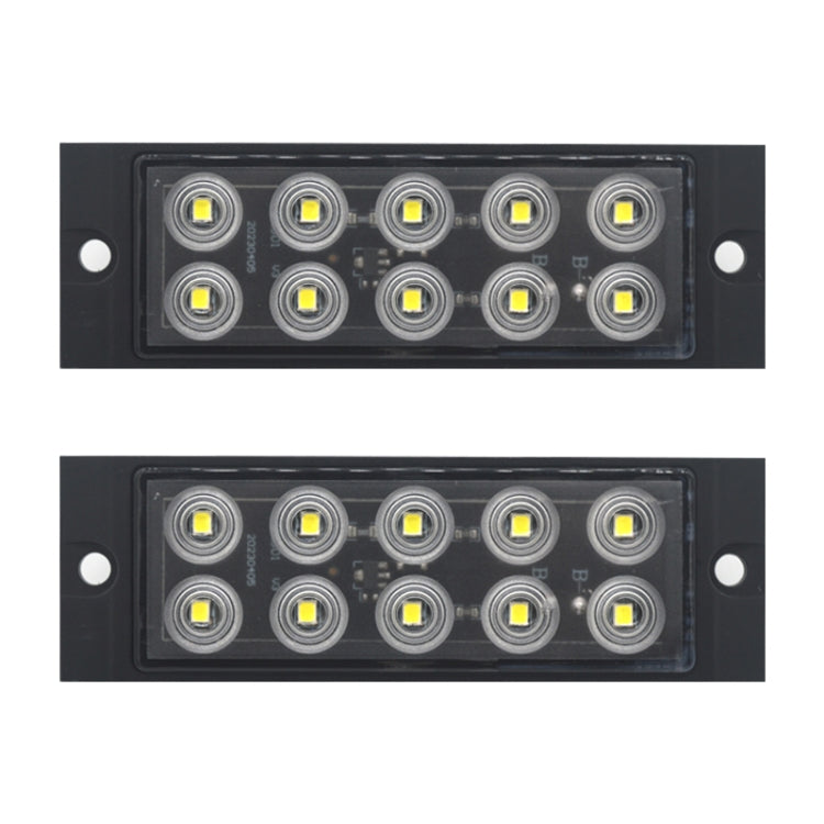 2pcs Car / Truck 10LEDs Side Marker Indicator Lights Bulb Lamp (White)