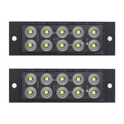 2pcs Car / Truck 10LEDs Side Marker Indicator Lights Bulb Lamp (White)