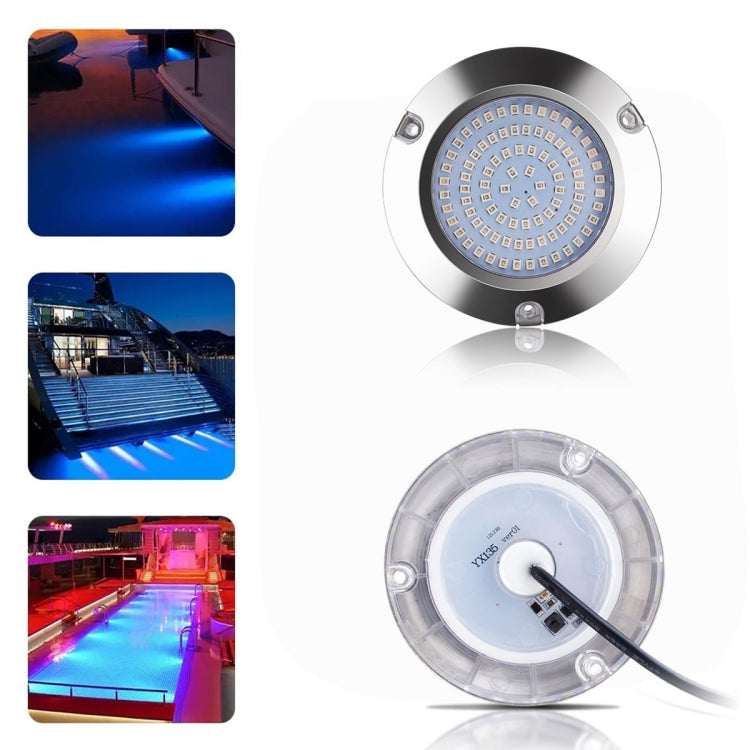 Ship / Yacht 10-30V 90LEDs Water-resistant Stainless Steel Underwater Light (White Light)