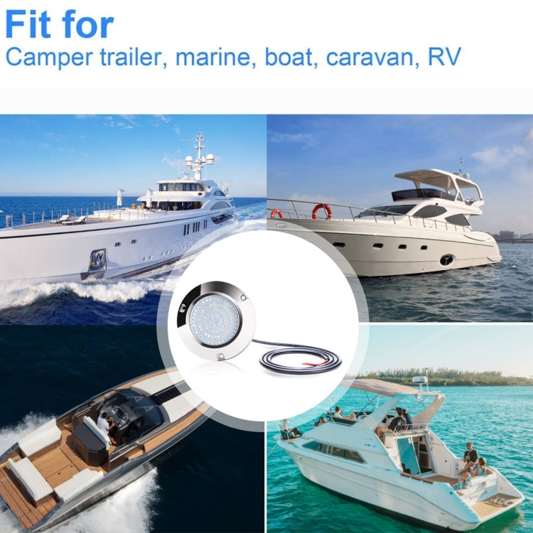 Ship / Yacht 10-30V 90LEDs Water-resistant Stainless Steel Underwater Light (Blue Light)