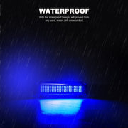 Ship / Yacht 10-30V 120LEDs Water-resistant Stainless Steel Underwater Light (Blue Light)