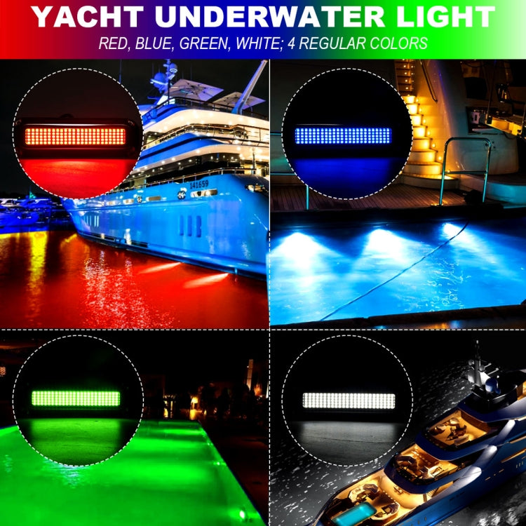 Ship / Yacht 10-30V 120LEDs Water-resistant Stainless Steel Underwater Light (Red Light)