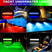 Ship / Yacht 10-30V 120LEDs Water-resistant Stainless Steel Underwater Light (Red Light)