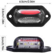 2pcs Car / Truck 12-24V 8LEDs Dual Color Side Marker Indicator Lights Bulb Lamp