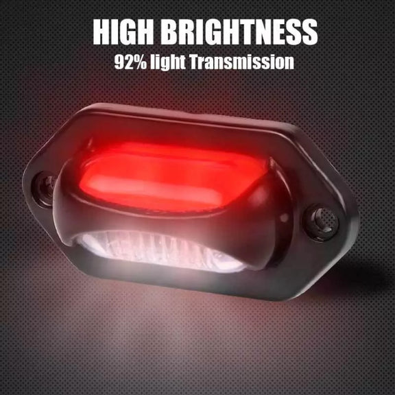 2pcs Car / Truck 12-24V 8LEDs Dual Color Side Marker Indicator Lights Bulb Lamp