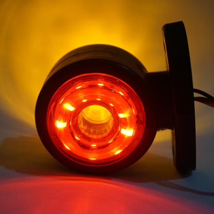 2pcs Car / Truck 12-30V 20LEDs Red Yellow Side Marker Indicator Lights Bulb Lamp