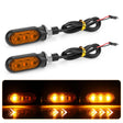 2pcs 12V 3LEDs Motorcycle Mini Water Turn Signal Light (Yellow) - Signal Lights by PMc TechLife | Online Shopping South Africa | PMc TechLife | Buy Now Pay Later Mobicred