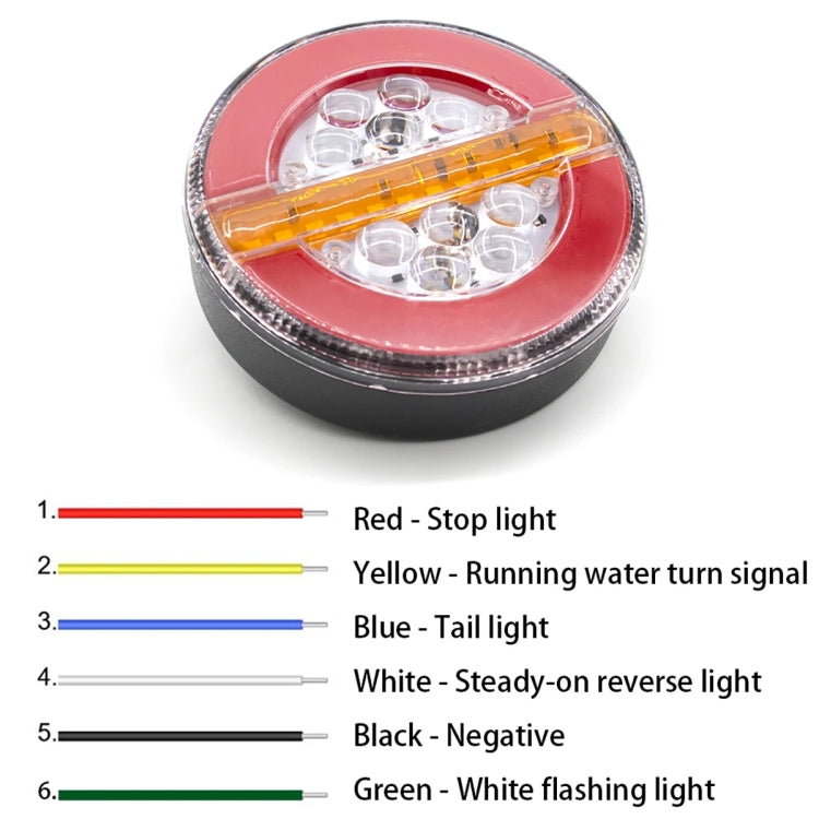 4 inch 24V Truck LED Flowing Water Taillight