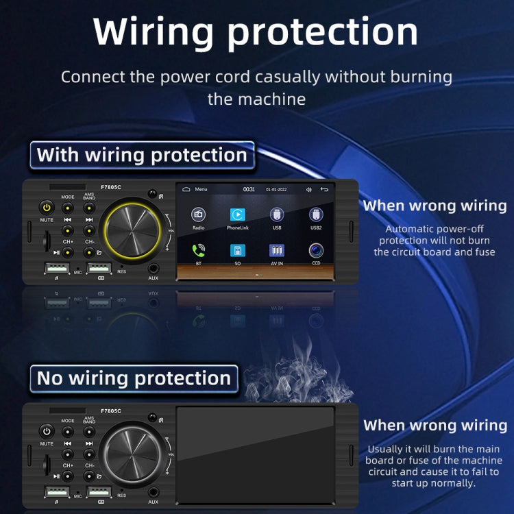4 inch 800x480P Car Radio Receiver MP5 Player, Support FM & Bluetooth & SD Card with Remote Control