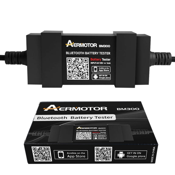 AERMOTOR BM300 Bluetooth 12V Car Battery Tester Battery Analyzer