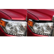 Pair Car Lamp Eyebrow Soft Decorative Sticker for Toyota Tundra 2014-2018