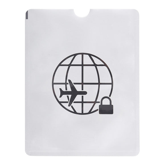 100pcs Aluminum Foil Anti Theft RFID Blocking Sleeve Passport Passbook Protector, Size: 13.5*10.5cm