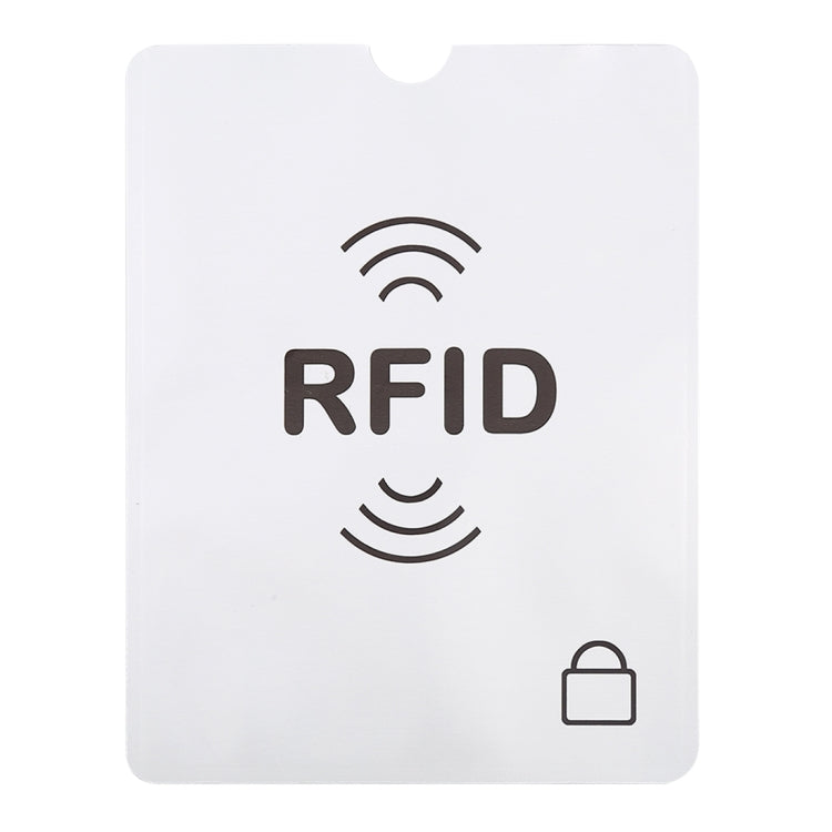 100pcs Aluminum Foil Anti Theft RFID Blocking Sleeve Passport Passbook Protector, Size: 13.5*10.5cm