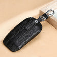 TP-9016 Litchi Texture Waterproof Zipper Car Key Bag (Black) - Car Key Cases by PMC TechLife | Online Shopping South Africa | PMC TechLife