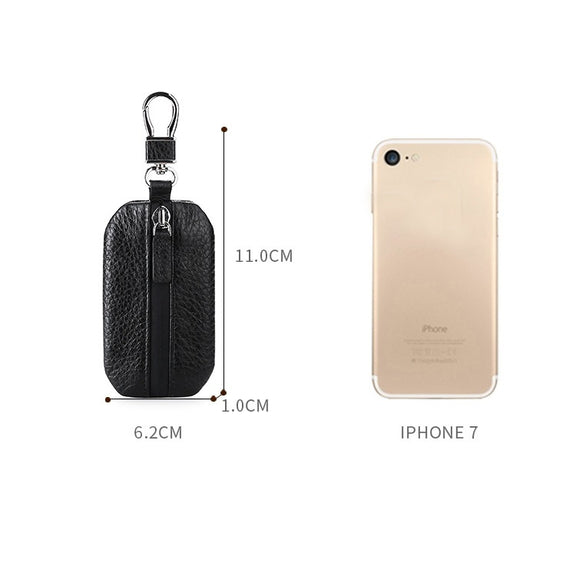 TP-9016 Litchi Texture Water-resistant Zipper Car Key Bag (Green)