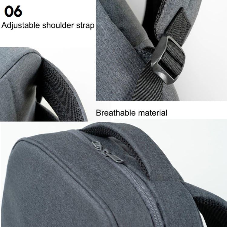 POFOKO A800 Series Polyester Water-resistant Laptop Handbag for 15 inch Laptops(Dark Gray)