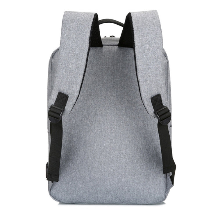 POFOKO Large-capacity Water-resistant Oxford Cloth Business Casual Backpack with External USB Charging Design for 15.6 inch Laptops(Black)