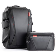 PGYTECH P-CB-020 2 in 1 Water-resistant  Shockproof Outdoor Dual Shoulders Backpack + Single Shoulder Bag (Black)