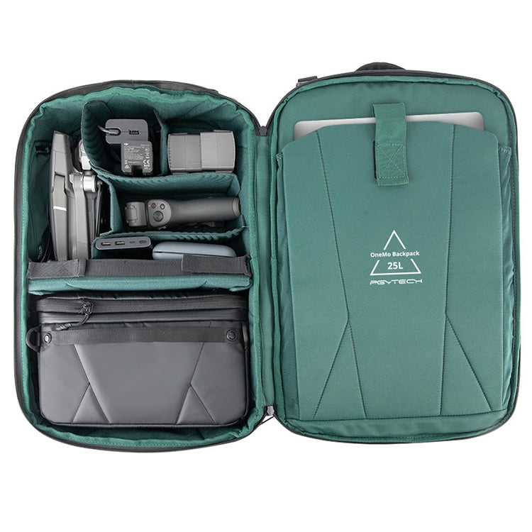 PGYTECH P-CB-020 2 in 1 Water-resistant  Shockproof Outdoor Dual Shoulders Backpack + Single Shoulder Bag (Black)