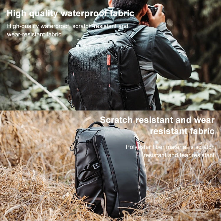 PGYTECH P-CB-020 2 in 1 Water-resistant  Shockproof Outdoor Dual Shoulders Backpack + Single Shoulder Bag (Black)