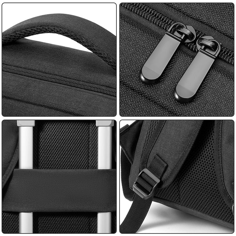 cxs-605 Multifunctional Oxford Cloth Laptop Bag Backpack(Grey)
