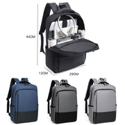 cxs-611 Multifunctional Oxford Laptop Bag Backpack(Light Grey)