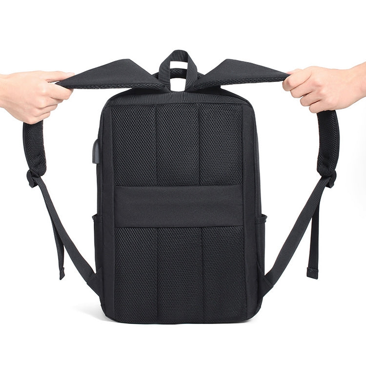 cxs-611 Multifunctional Oxford Laptop Bag Backpack(Light Grey)