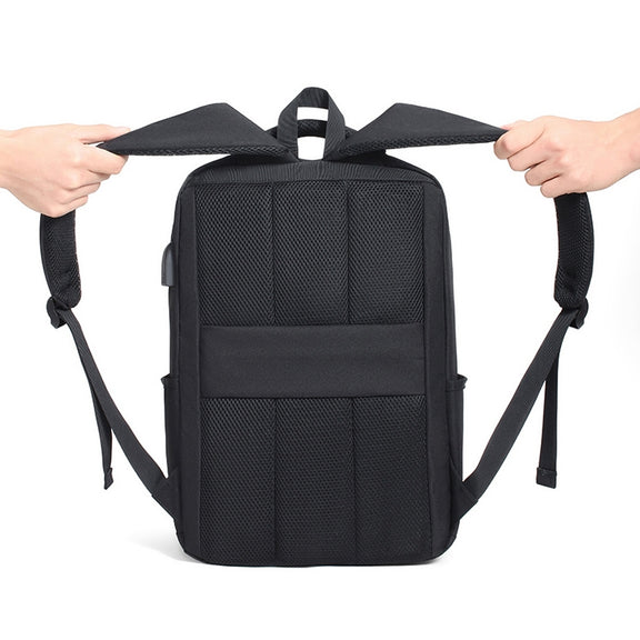 cxs-611 Multifunctional Oxford Laptop Bag Backpack(Light Grey)