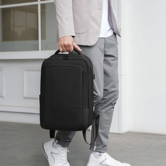 cxs-611 Multifunctional Oxford Laptop Bag Backpack(Light Grey)