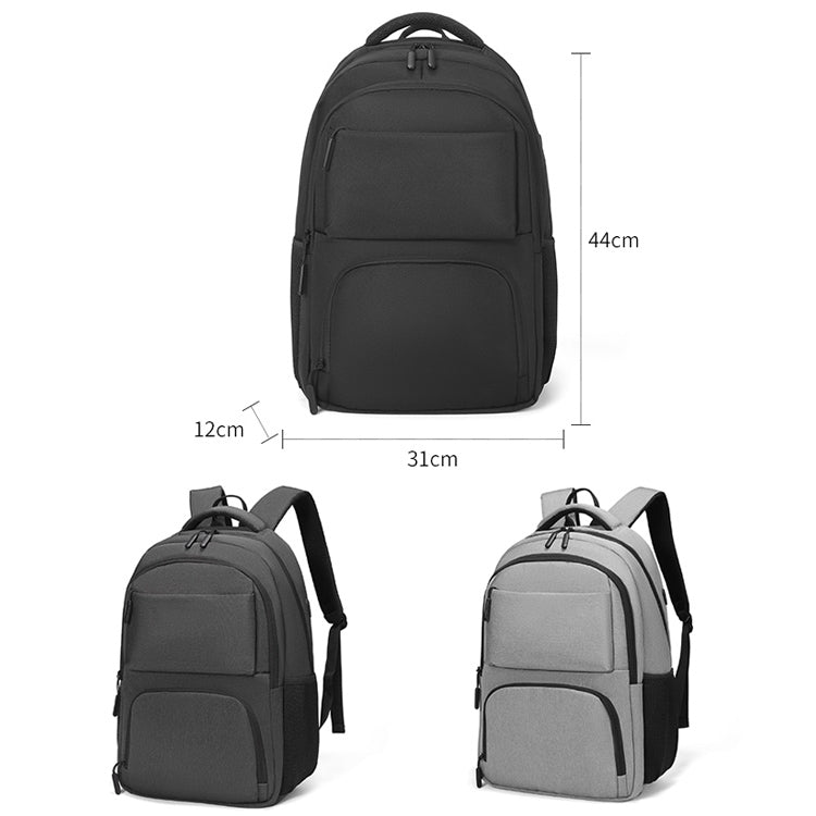 cxs-615 Multifunctional Oxford Laptop Bag Backpack (Light Grey)