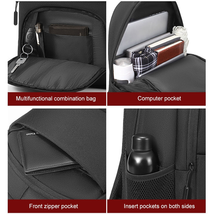 cxs-615 Multifunctional Oxford Laptop Bag Backpack (Dark Gray)
