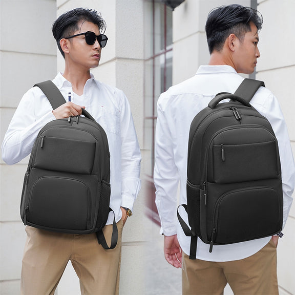 cxs-615 Multifunctional Oxford Laptop Bag Backpack (Light Grey)