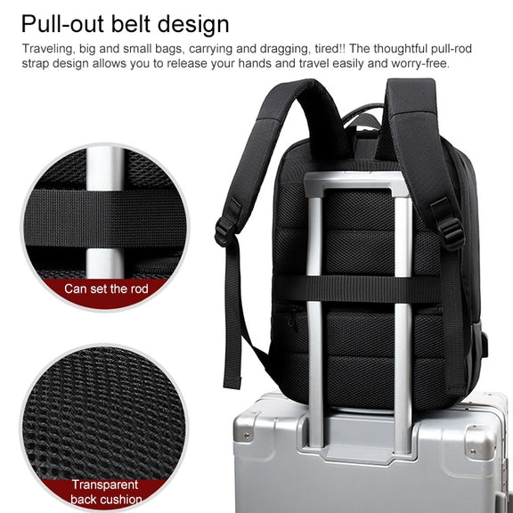 cxs-618 Multifunctional Oxford Laptop Bag Backpack (Black)