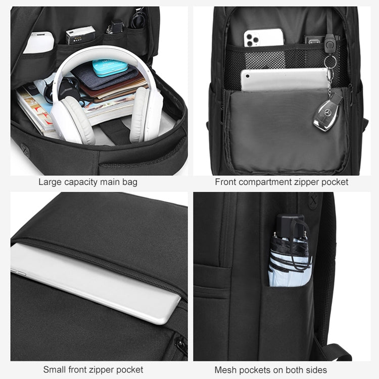 cxs-619 Multifunctional Oxford Laptop Bag Backpack (Dark Blue)