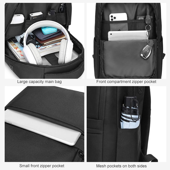cxs-619 Multifunctional Oxford Laptop Bag Backpack (Dark Blue)