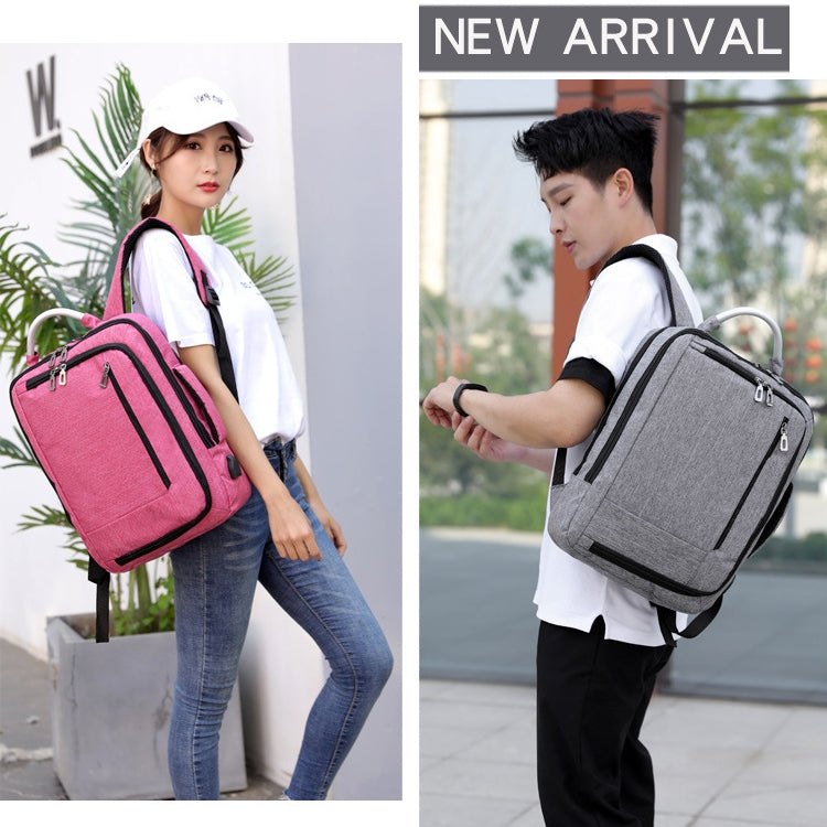 cxs-620 Multifunctional Oxford Laptop Bag Backpack (Light Grey)