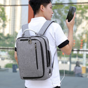 cxs-620 Multifunctional Oxford Laptop Bag Backpack (Light Grey)