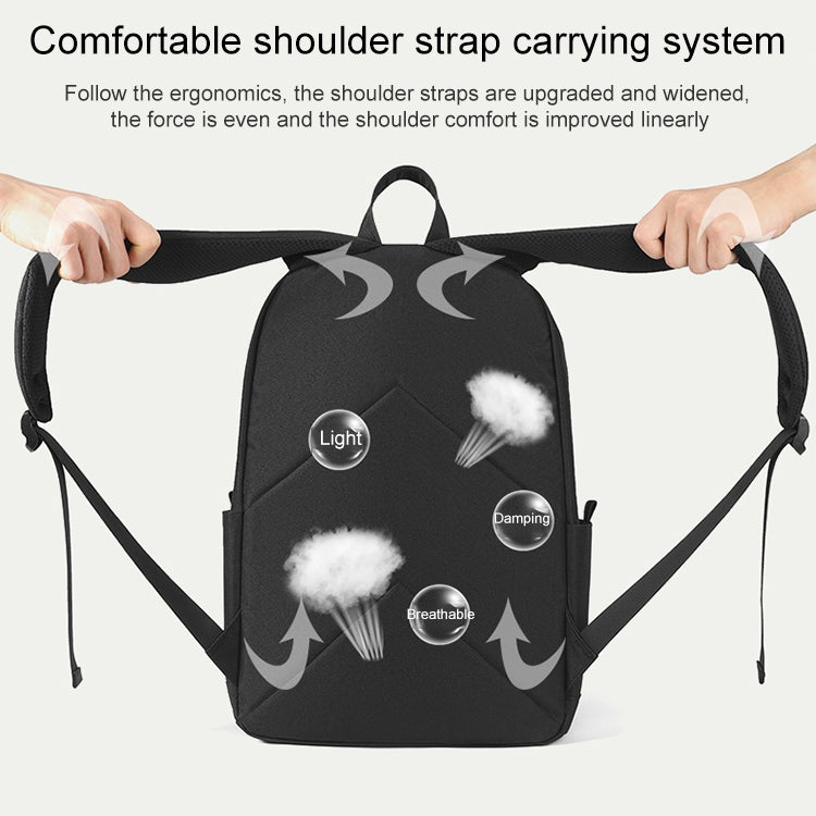 cxs-7301 Multifunctional Oxford Laptop Bag Backpack (Grey)