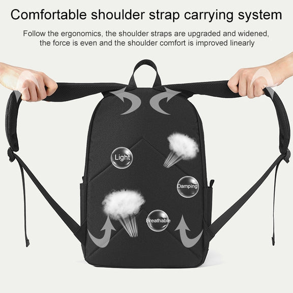 cxs-7301 Multifunctional Oxford Laptop Bag Backpack (Black)